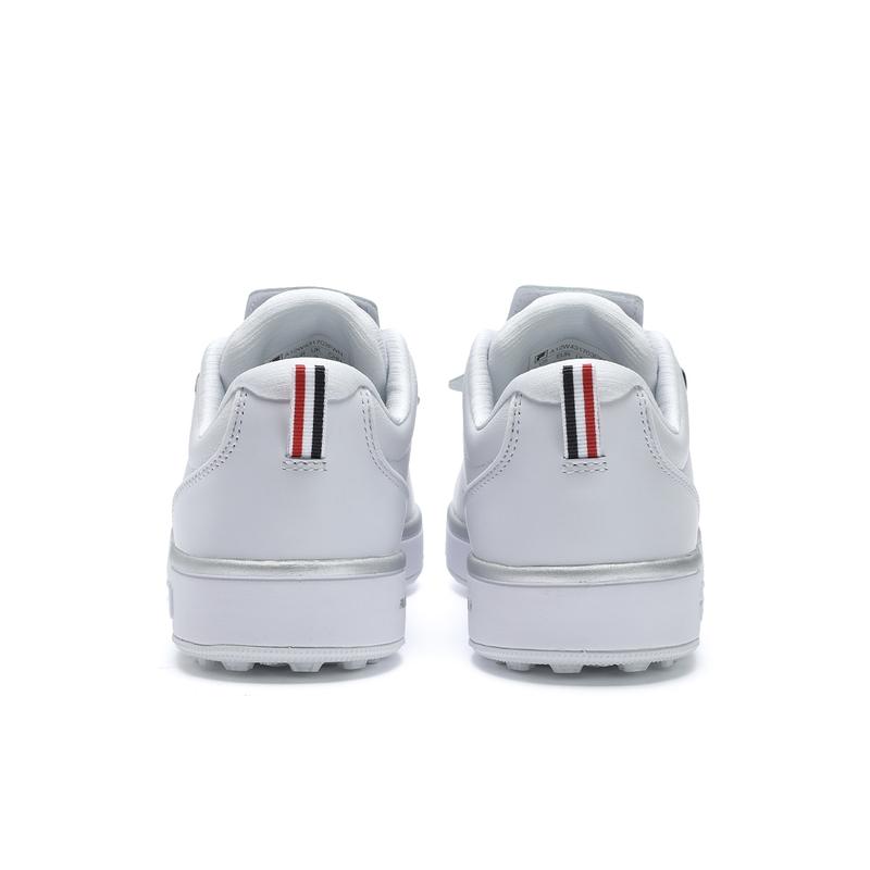 FILA Performance Simple Solid Color Versatile Slip-On Durable Low-Top Golf Shoes Women sneaker White A12W431703FWN