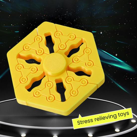 3D tištěný Fidget Spinner Hračka Proti Stresu a Úzkosti Rozšiřitelný Gyroskop na Prst Přenosná Cestovní Senzorická Hračka