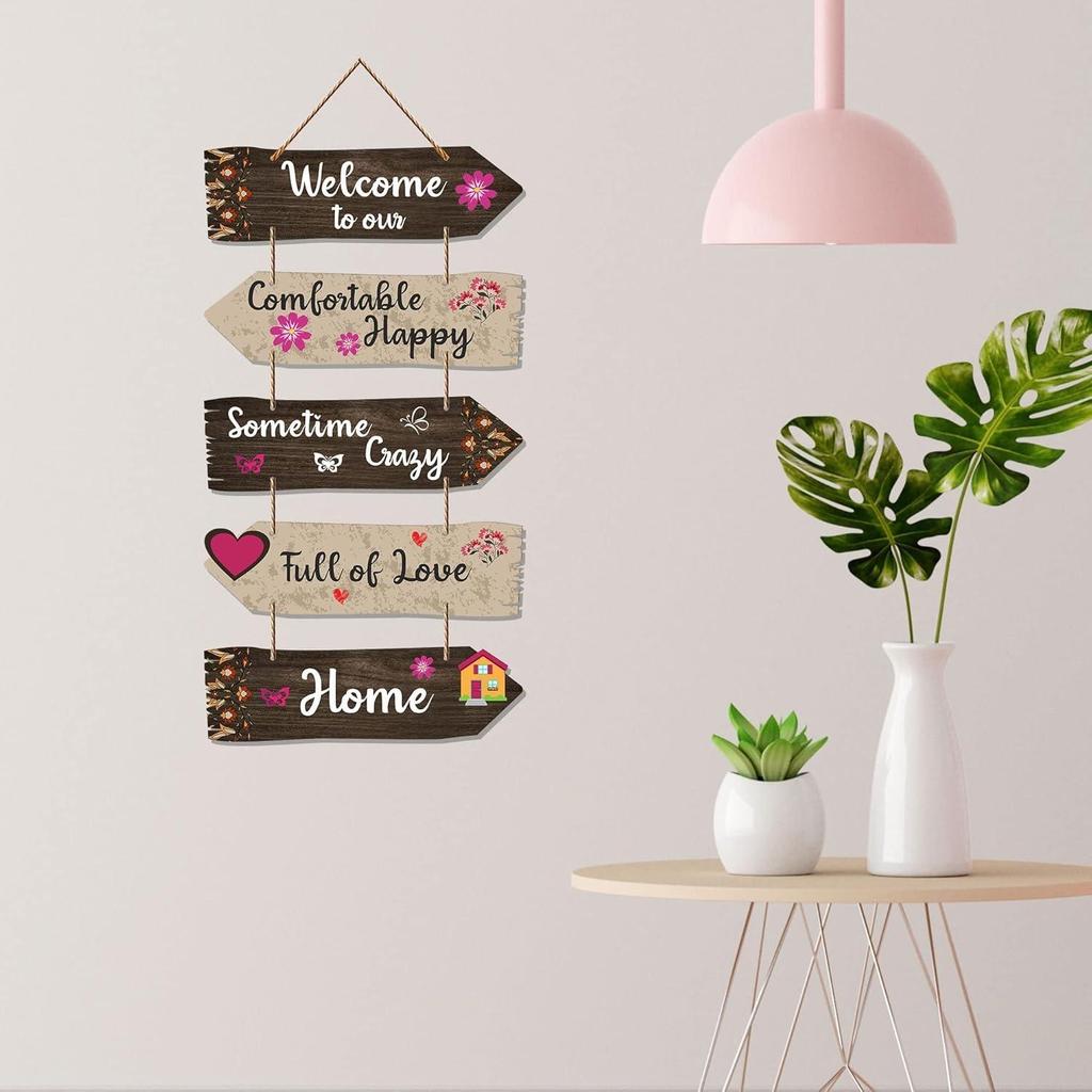 Home Quotes Decorative Wall Mdf Wooden Hanging For Living Room | Handcrafted Art | Mdf | Paintings | Quote | Gifts