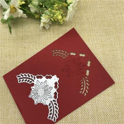 Corner Angle Flower Background Metal Cutting Dies Scrapbooking Photo Album Card Paper Embossing DIY