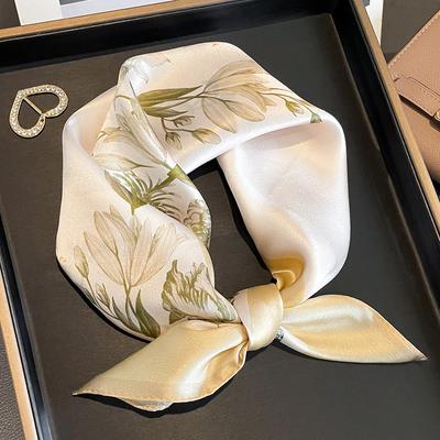 53 * 53cm Dut İpeği Küçük Kare Eşarp Çok İşlevli Profesyonel Moda Dekorasyon İpek Eşarp İlkbahar ve Sonbahar Sıcaklık Şal