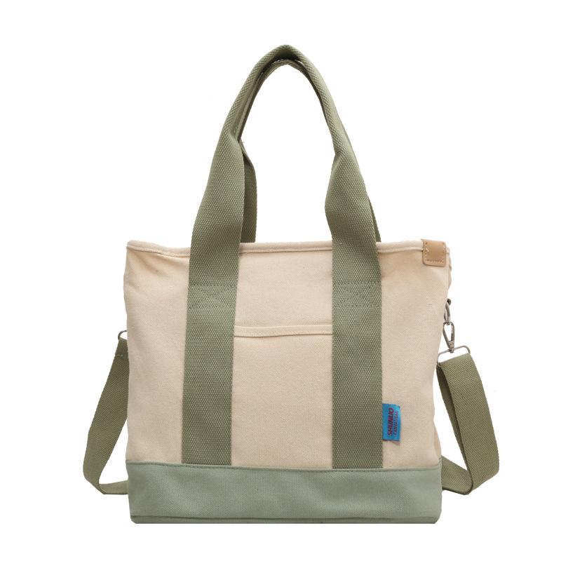 Canvas Bag Multi-pocket Cross-body Female 2024 New Mom Small Leisure Travel Small Shoulder Bag