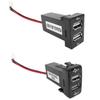 Car Charger Dual USB Charging Adapter 12V 2.1A USB Charging Wired Portable Socket