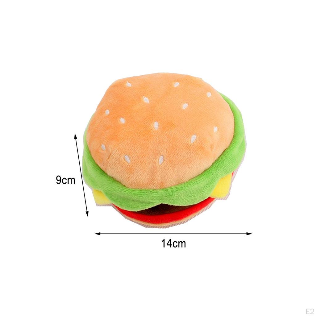 Dog Squeak Food Shaped Chew Toy Doll Interactive Biting Toys Soft Pet Plush Sound