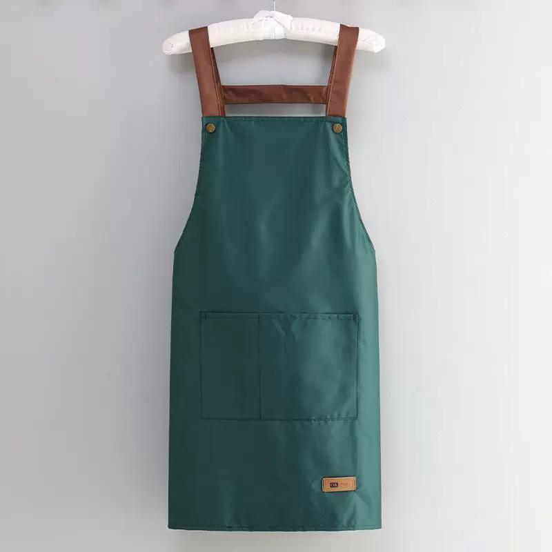Waterproof and Oil-Proof Kitchen Apron with Convenient Storage for Men and Women
