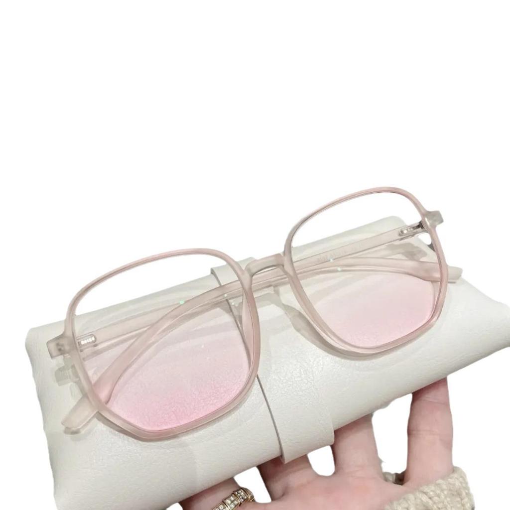 Blush Pink Anti-Blue Light Anti-Radiation Myopia Glasses for Women - Korean Style Trendy Eyewear, Prescription Optional.
