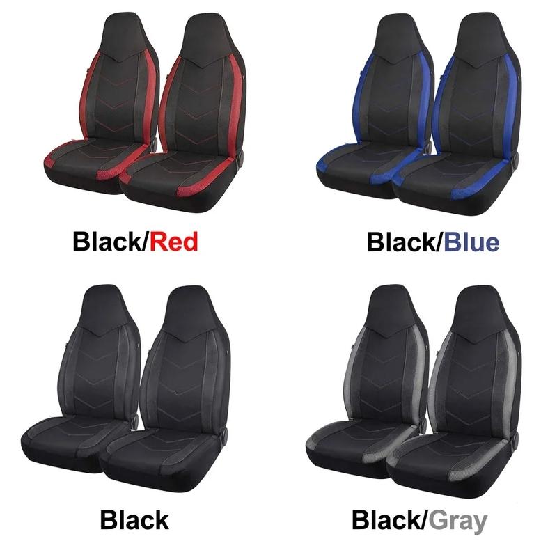 Coprisedili Auto in Tessuto Air Mesh ad Alto Schienale Design Sportivo Compatibili con Airbag Adatti per la Maggior Parte di Auto Suv Camion Furgone Cuscino per Sedile