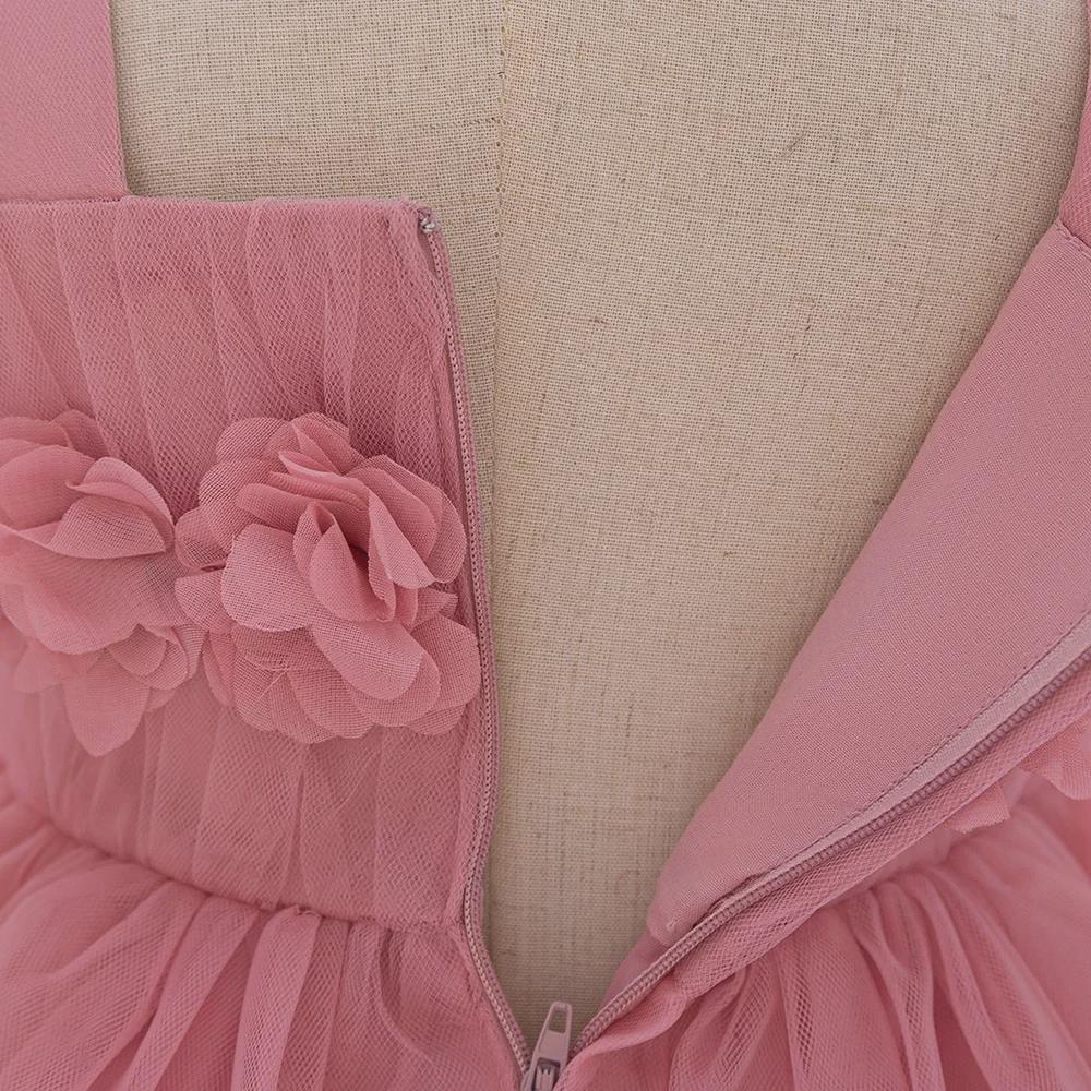 2024 One-Year-Old Baby Sling Princess Dress - Puffy Wedding and Birthday Outfit