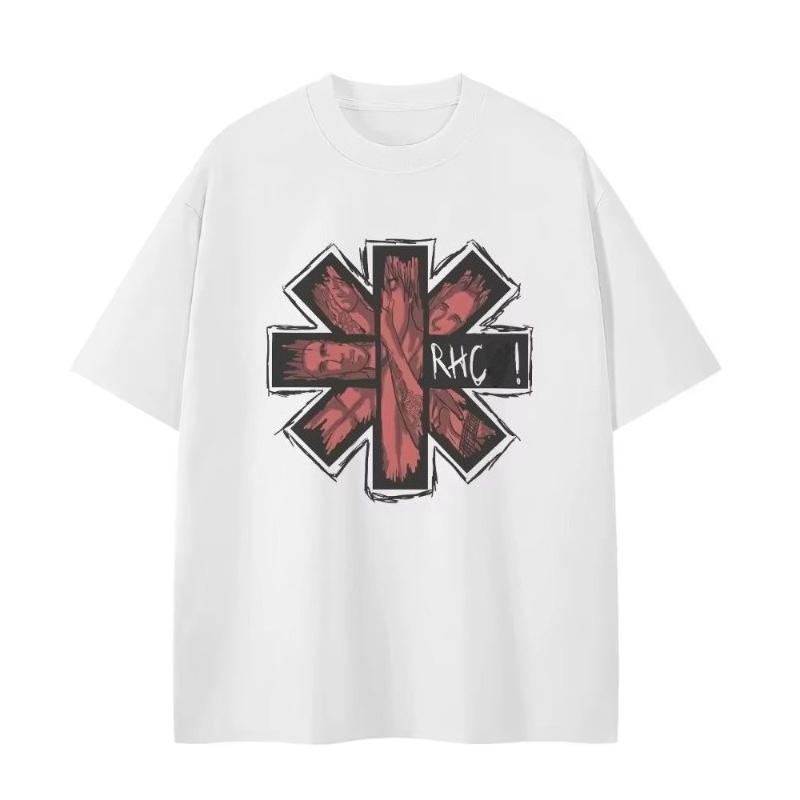 2025 New Essential Cotton Unisex T-Shirt Fashion Printing Soft Breathable Crew Neck Fashion Men's and Women's T-Shirts One Piece