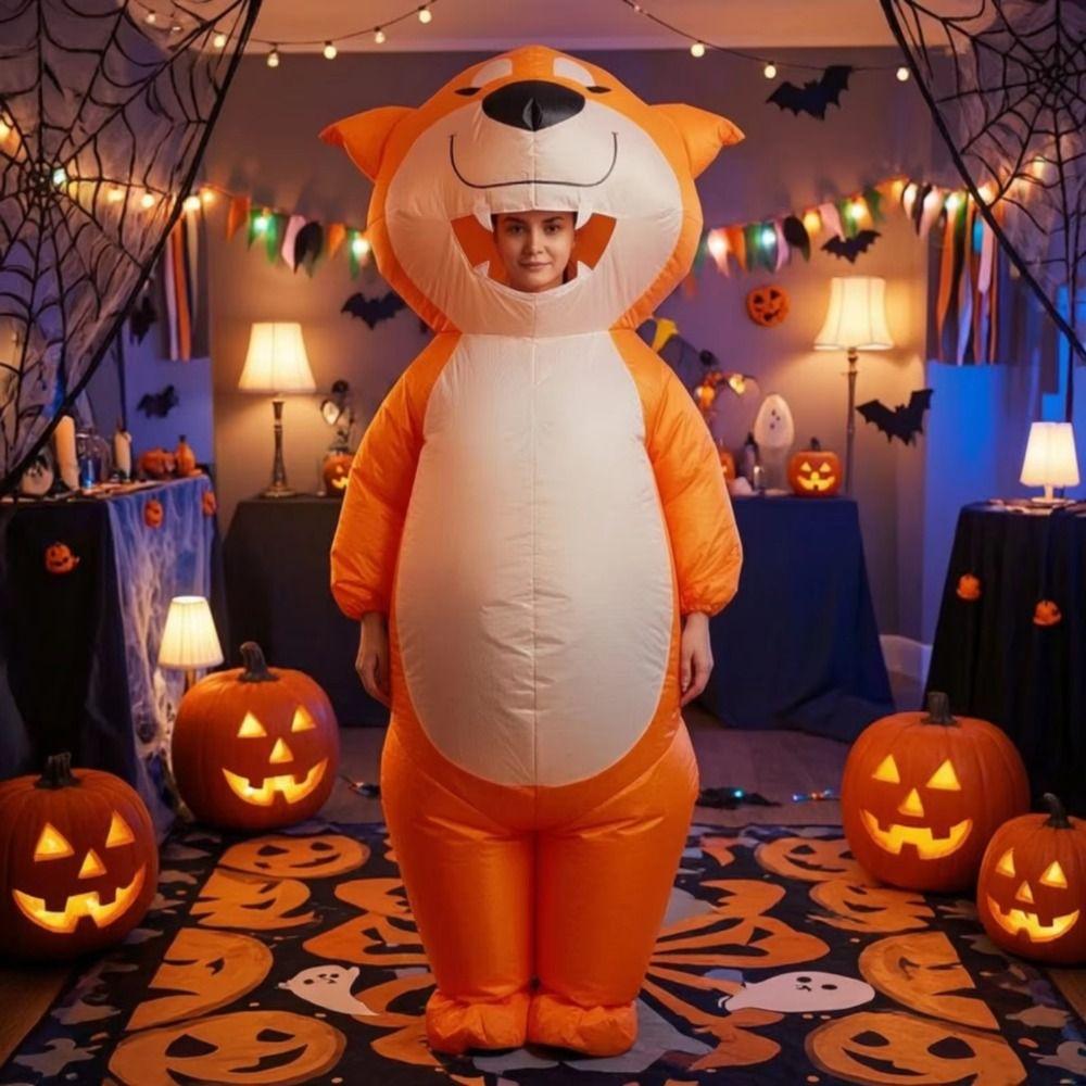 Cartoon Halloween Inflatable Costume Set Funny Cartoon Doll Prop  Role-playing Props