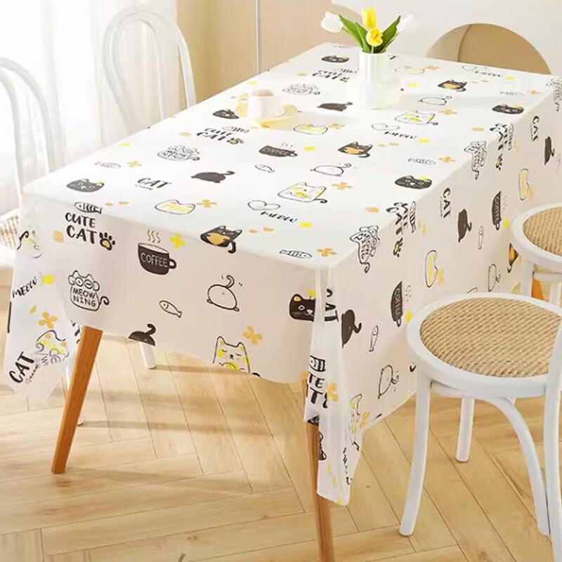YOUAO Cartoon Katze Druck Tischdecken-Set
