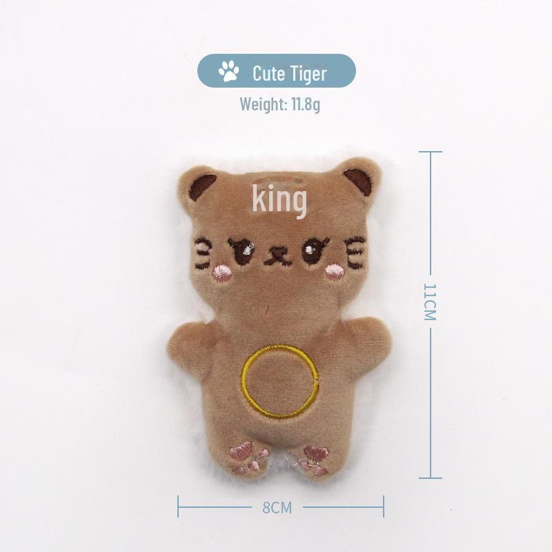 Plyšová hračka pro kočky s šantou kočičí: Samoobslužný, Odolný proti kousání a Odolný proti poškrábání.