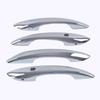 For Hyundai Sonata     ABS Chrome Carbon Fiber Black Car Door Handle Cover Trim Sticker Car Styling Accessories