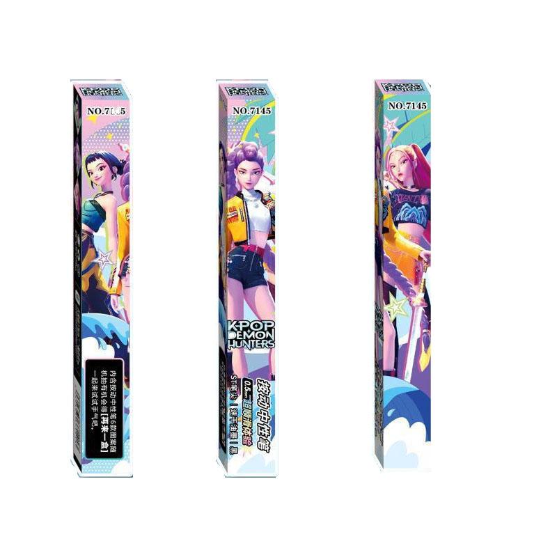 Kpop DDemonHunter Blindbox-Cartoon-Cartoon 0,5 mm Druck-Neutralstift Schreibstift Schule Büro Schreibwaren Kinder Schulsachen
