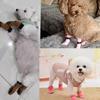 4 Pcs Waterproof Anti-slip Dog Socks, Suitable For Dogs & Cats Indoor Outdoor Wear Designed For Don't Like Shoes And Older Pets