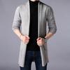 Sweater Coats Men Fashion Autumn Men's Slim Long Solid Color Knitted Jackets Fashion Male Casual Sweaters Cardigan Outwear