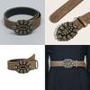 Leather Belt With Metal Buckle For Casual Fashion And Style