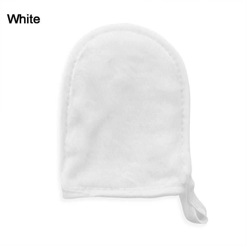 Health care Reusable Cosmetic Puff Cleaning Glove Microfiber Facial Cloth Face Towel Makeup Remover белый