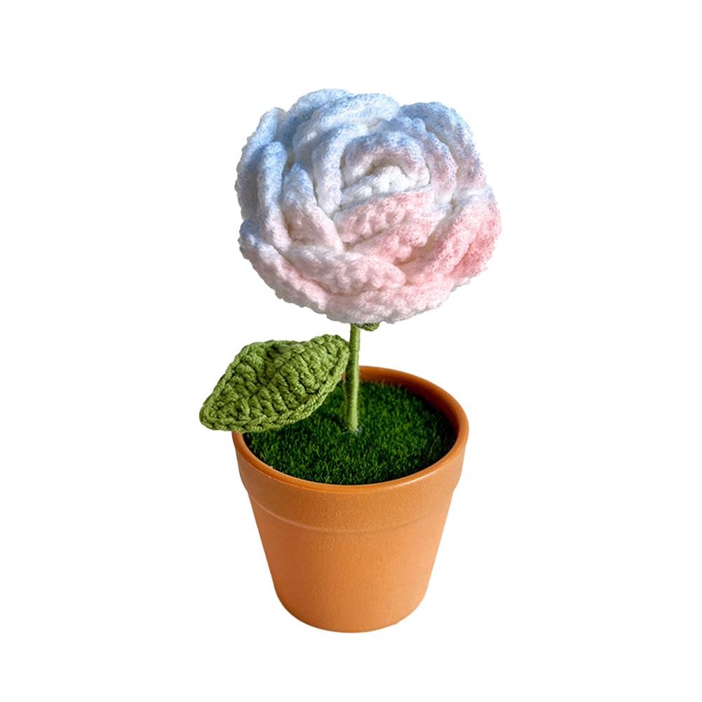 Decorative Wool Flowers Pot for Creating a Cozy Indoor Environment