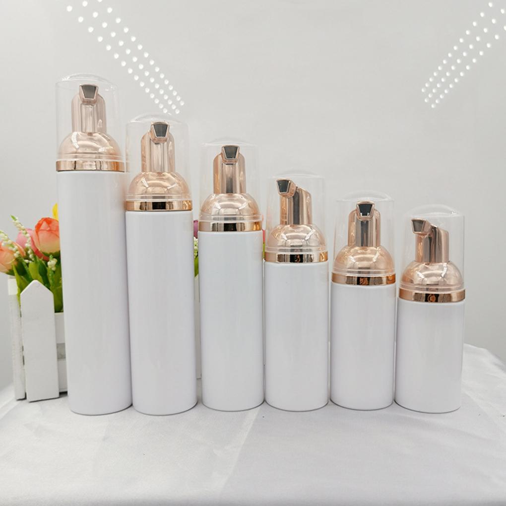 10 Stück Plastikschaumflasche mit silberfarbener Pumpe Leere Reiseschaumspender für Seife Shampoo 30/50/70/80/100ml
