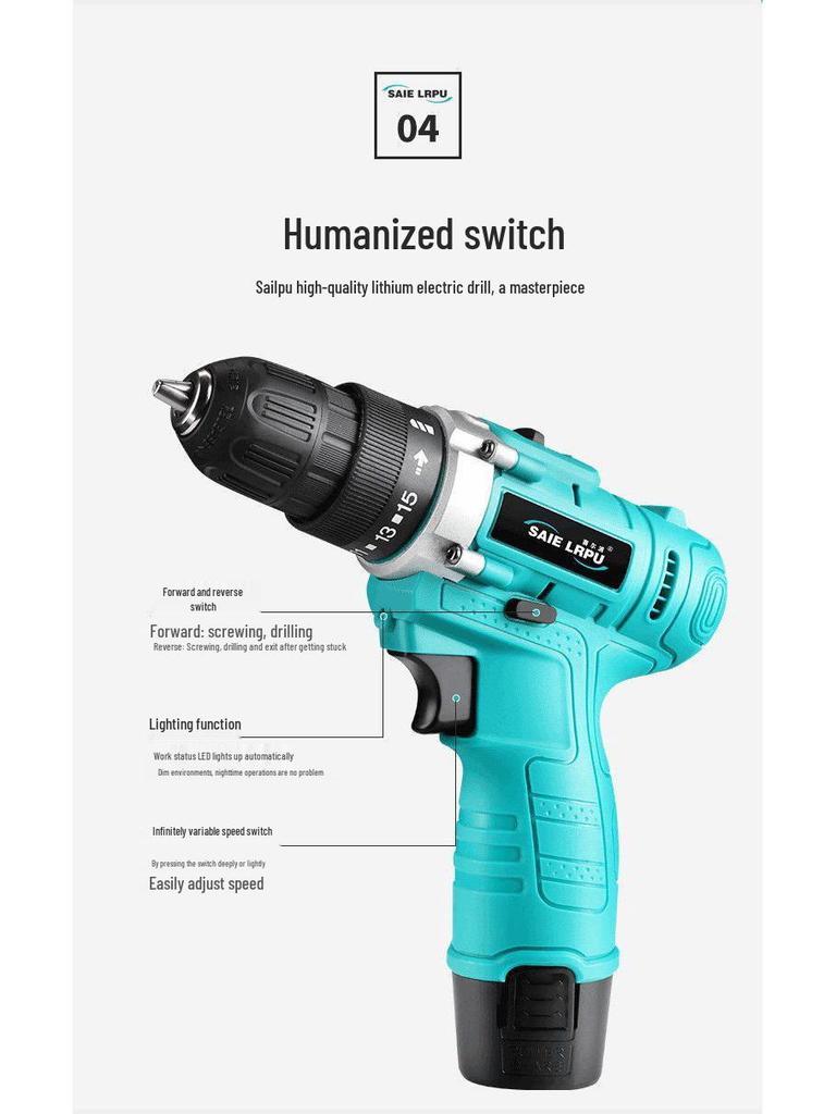 Set de burghiu cu litiu reîncărcabil universal și unealtă multifuncțională Sailpu