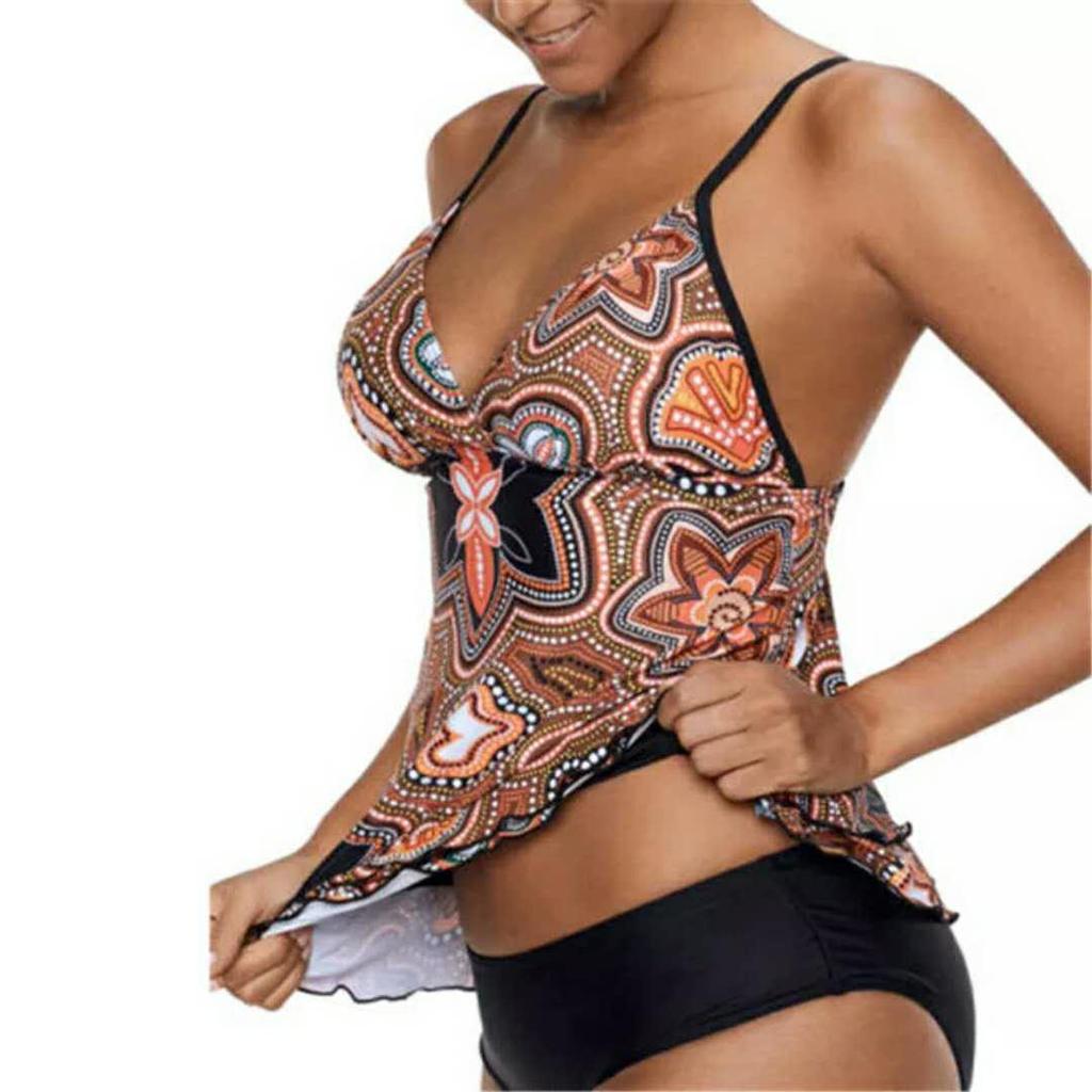 Modische, mehrlagige Badeanzüge mit Spaghettiträgern für Damen