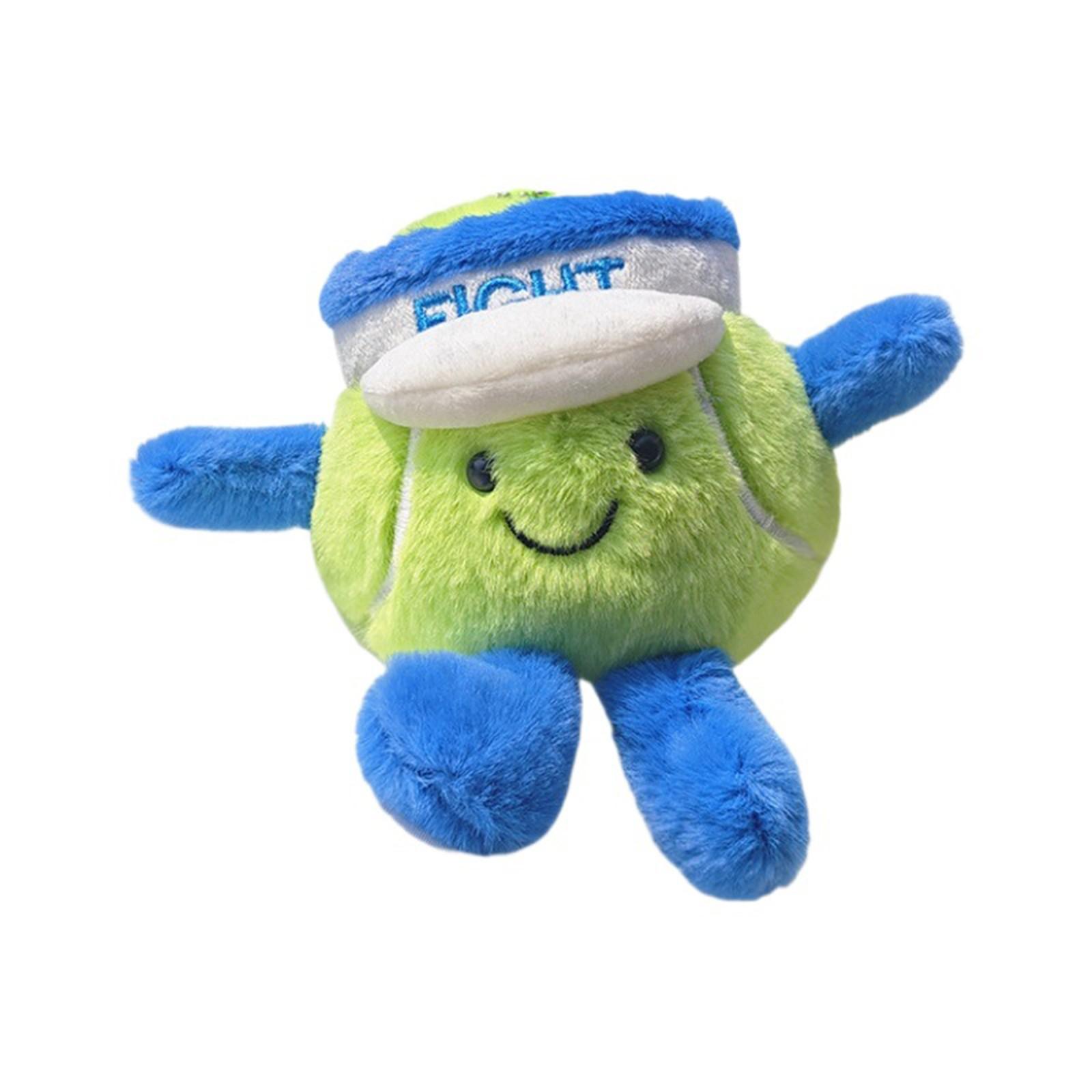 

Милая плюшевая кукла-теннисист, брелок-подвеска для школьной сумки One Size белый