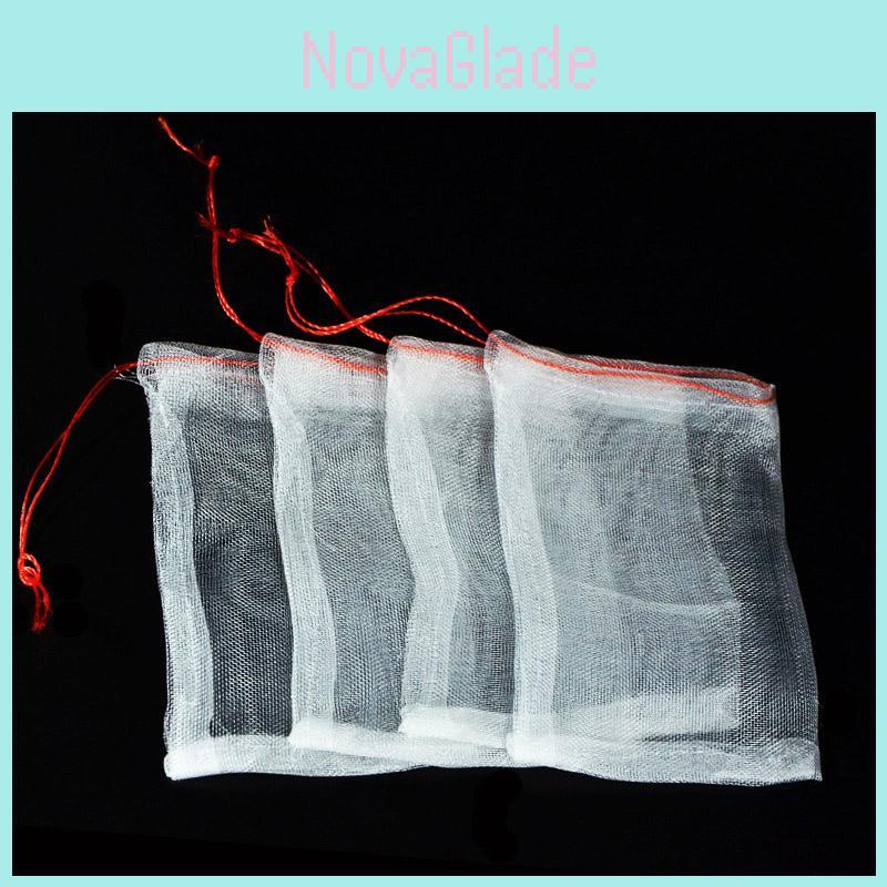 Breathable Lightweight Drawstring Net Bags For Protecting Garden Plants And Fruits