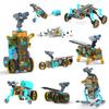 13-in-1 DIY Solarbetriebenes Roboter-Spielzeugauto-Bausatz