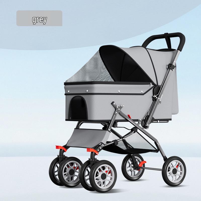 Foldable Lightweight Pet Stroller for Small & Medium Dogs and Cats