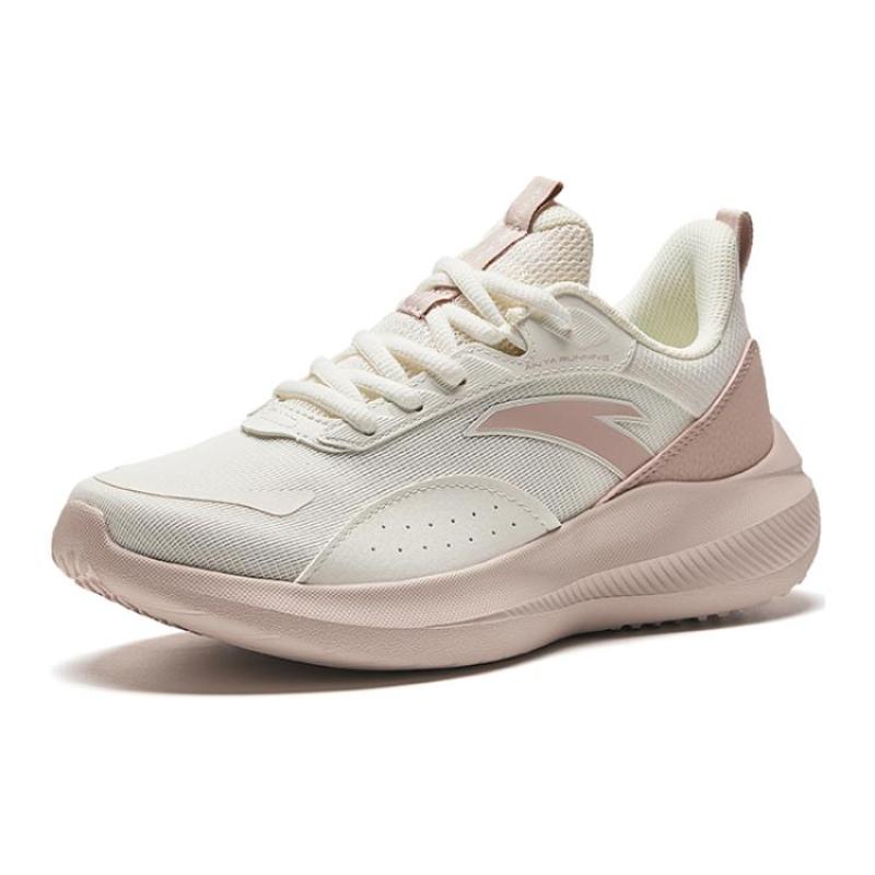 Anta Durable Breathable Balanced Lightweight Low Top Casual Running Shoes Women's White Gray Sneakers 922345512-6
