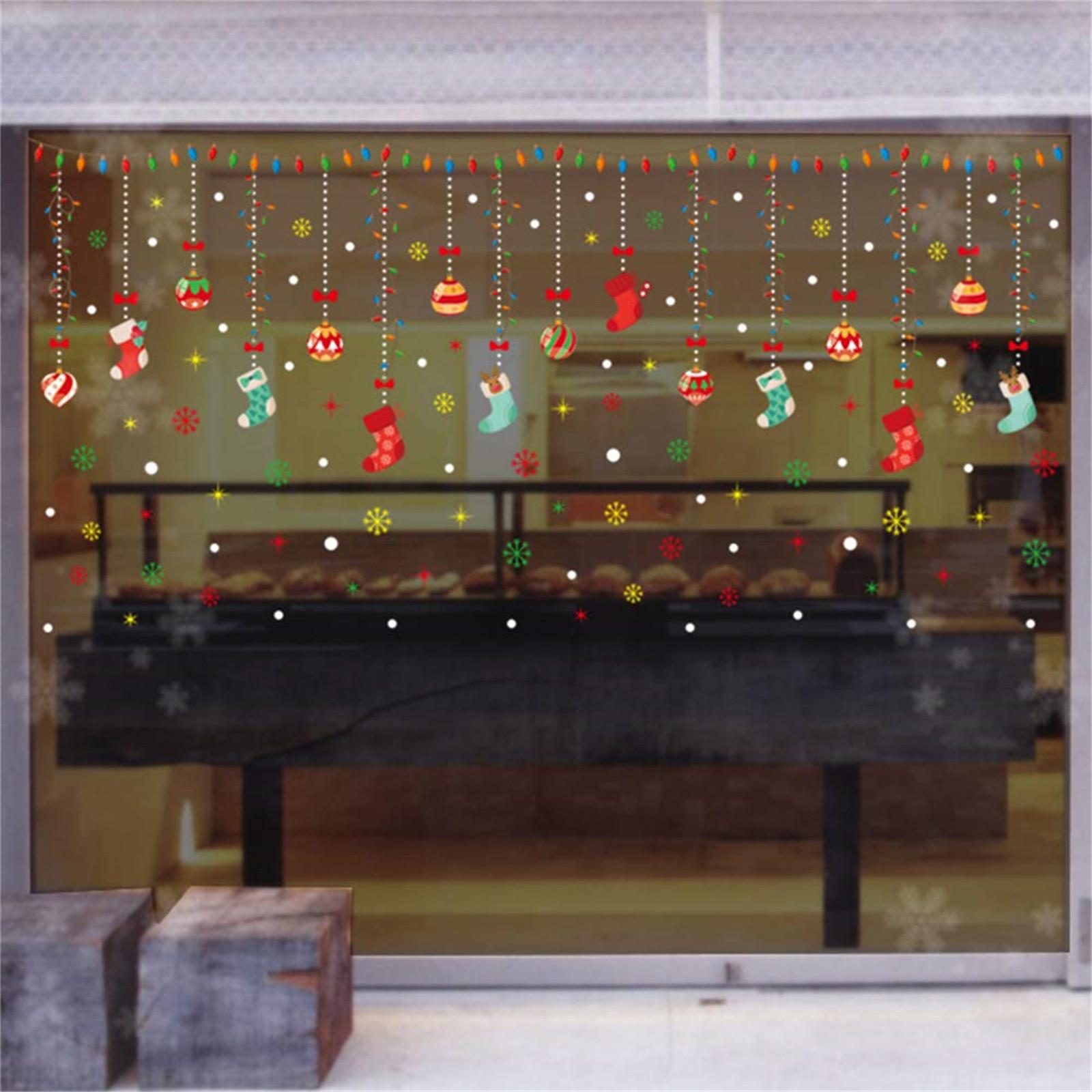 Рождественские наклейки на окно — фото 4