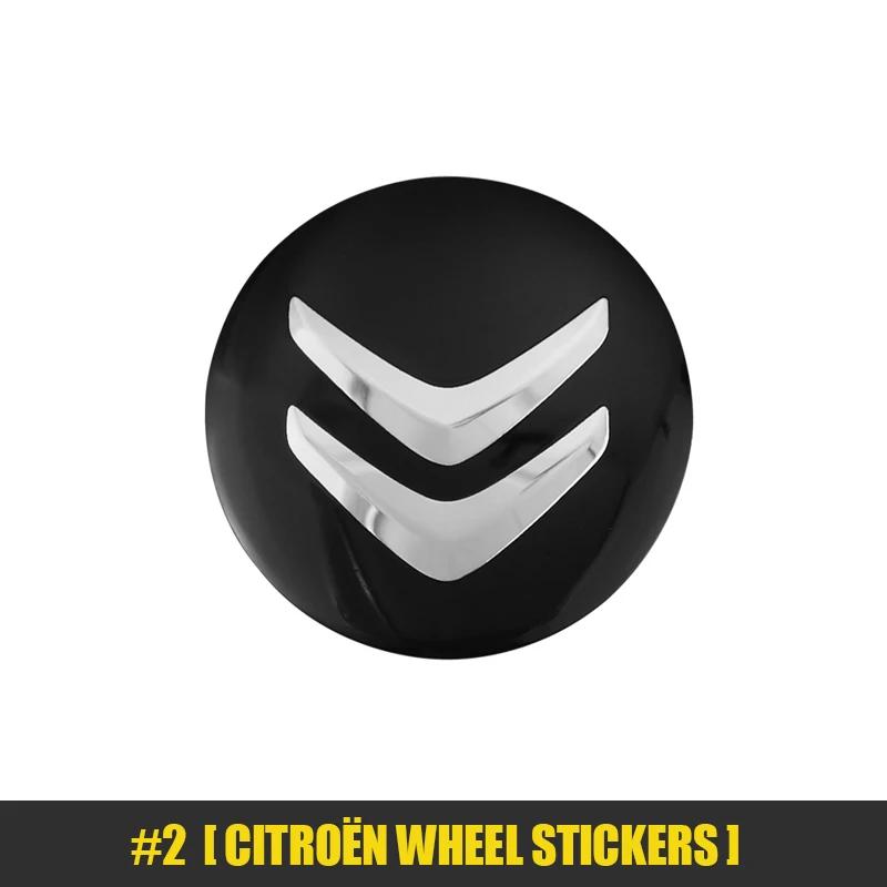 4Pcs 56mm Car Wheel Stickers Center Hub Cap Car Emblem Badge Decal For Citroen C1 C2 C3 Vts C4 Saxo C4L C5 C6 C8 Xsara Picasso