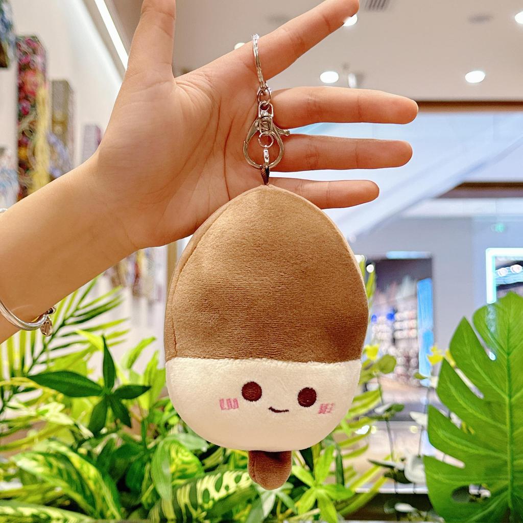 Cute Ice Cream Pendant Plush Toy Keychain - Mini Popsicle Bag Charm Doll