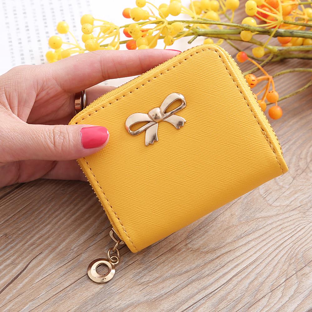 yellow purse wallet