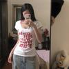 Design sense Korean pure desire Spice Girl short short-sleeved T-shirt women's summer new versatile bottoming shirt top tide