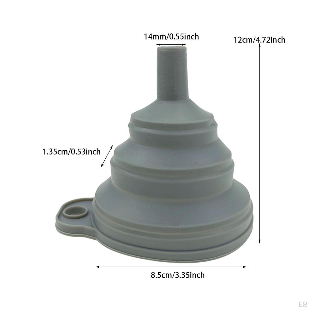 Collapsible Silicone Kitchen Funnel Kit