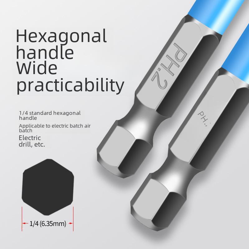 PH2 Non-Slip Crosshead Screwdriver Bit for Electric and Manual Use