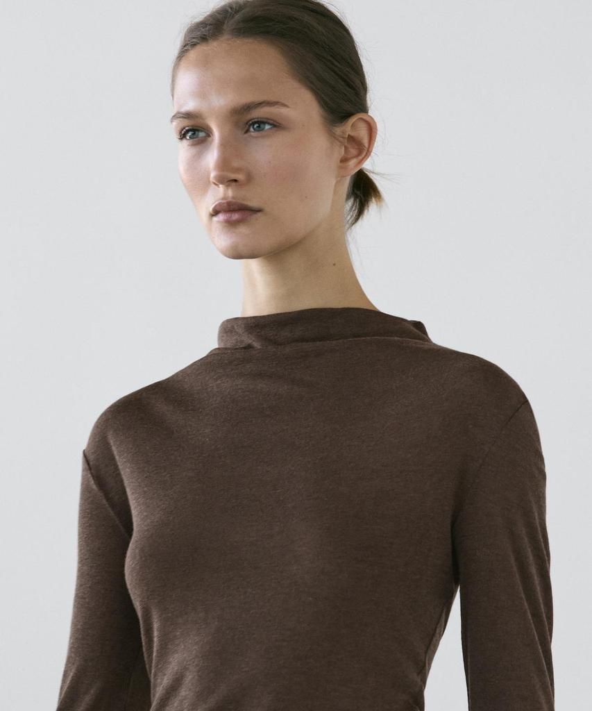 Masimodutti Funnel Neck T-Shirt