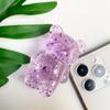 Epoxy Silver Foil Transparent Bear Mobile Phone Holder Creative Airbag Desktop Stable Support Portable Telescopic