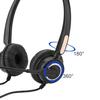 H500D 2.5mm/Dual 3.5mm/RJ9/USB Headset Noise Cancelling Call Center Headphone