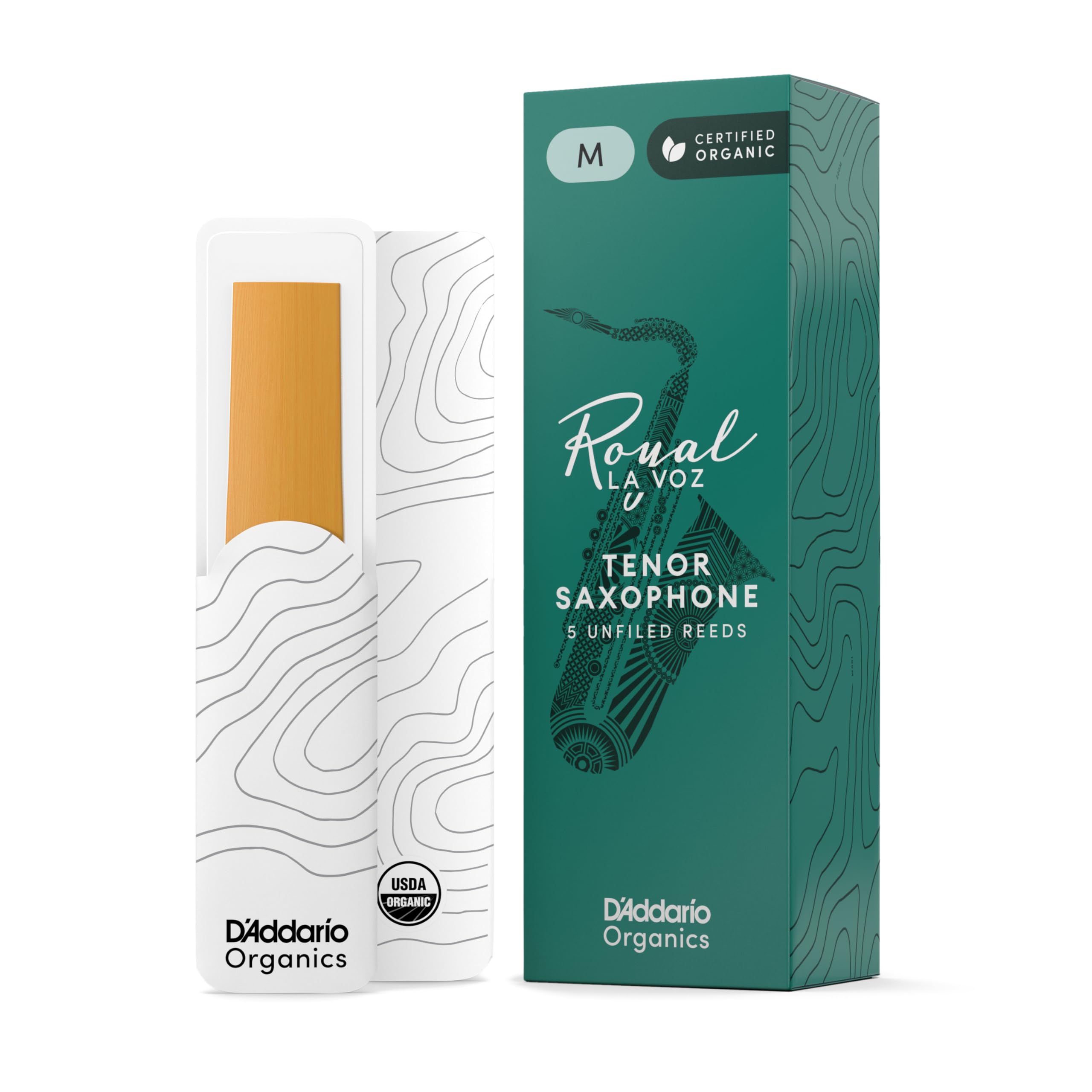 

WoodWinds Reeds for Tenor Saxophone LA VOZ RKC05MD D Addario D Addario [Hardness Medium] 5-pack