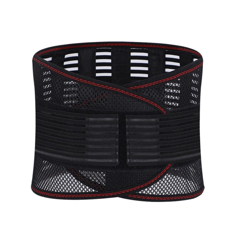 Nylon Back Brace Black Spine Support Belt New Waist Trainer Belt  Spine Support