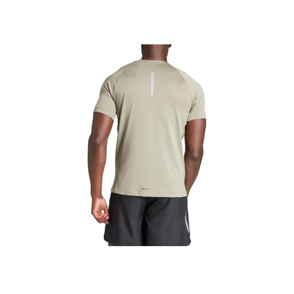 Adidas Gym Training Tee Silver Pebble Men Streetwear IR5875