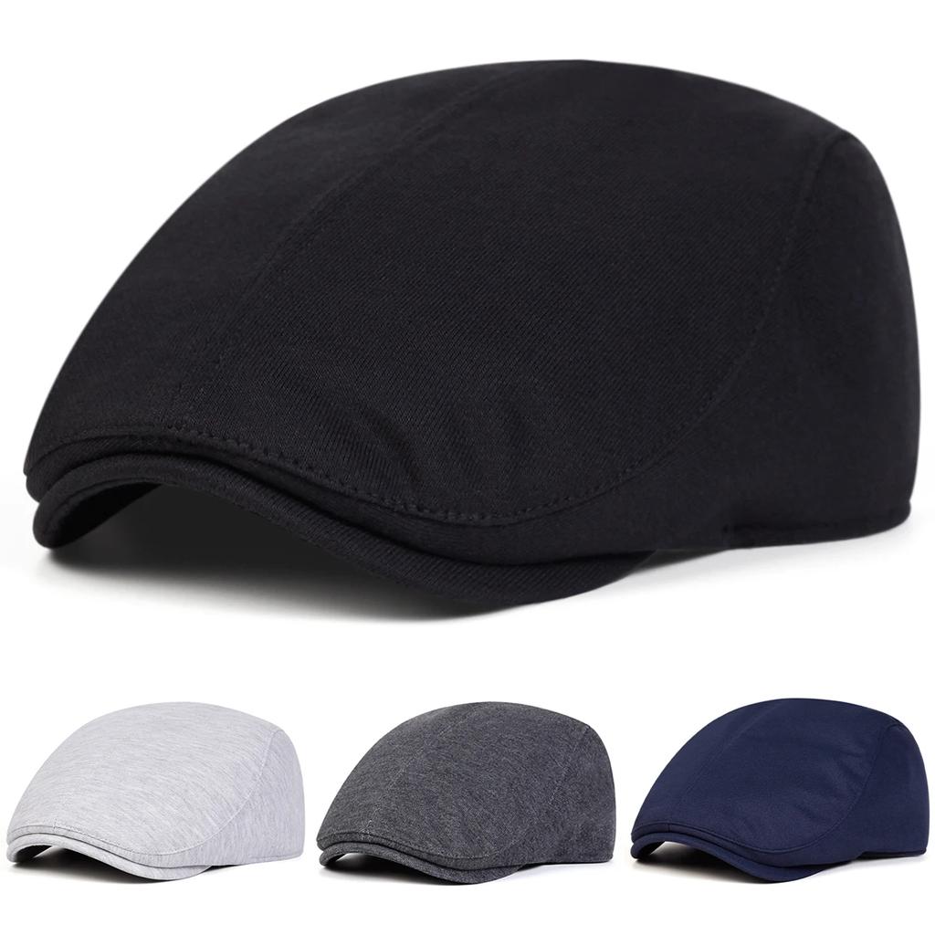 Newsboy Brand Latest Fresh Color Plain Solid Neutral Gender Women Men For Caps British Painters Hats Autumn And Winter Berets Flat Peaked Cap Hip