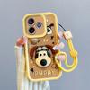 KEYSION Shockproof Case for HONOR X5c Plus with Lanyard Soft Silicone Cute 3D Cartoon Doll Phone Cover for Huawei Honor X5c