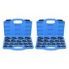 19/15Piece Open End Wrench Set Metric Crowfoot Wrench For Automotive Repair Mechanical Maintenance With Storage Case