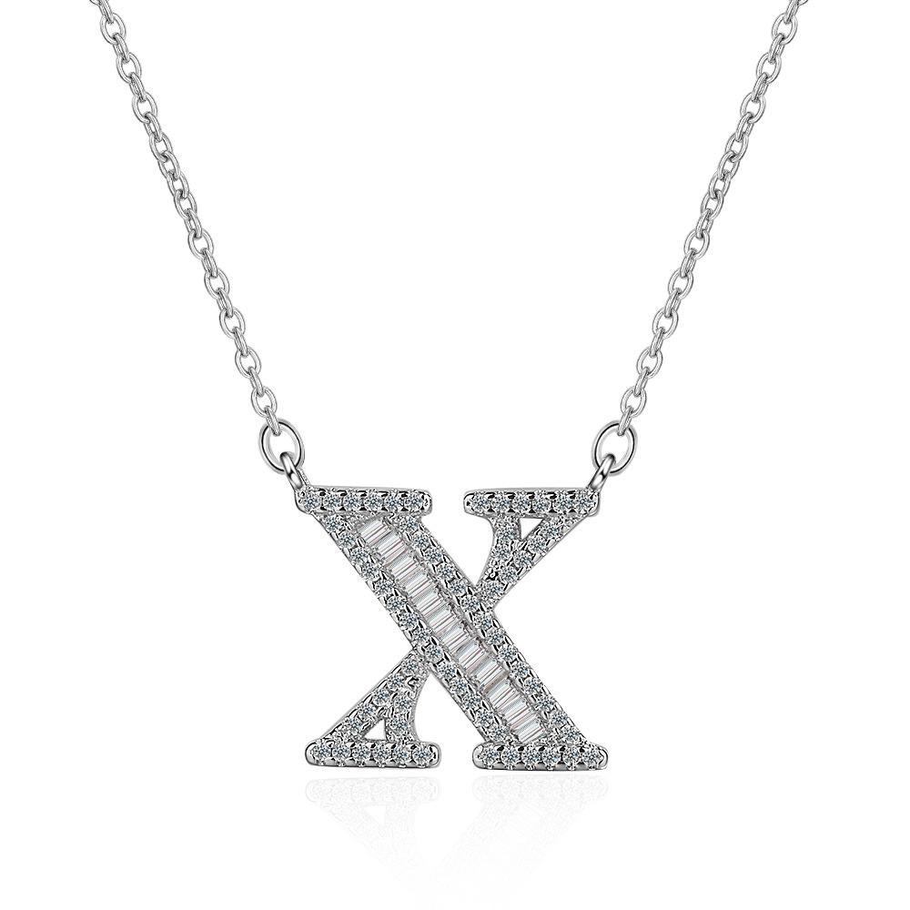 26 Letters of The Alphabet Necklace Female Romantic Travel with The Same Short Section of The Collarbone Chain Valentine's Day Gifts Necklace