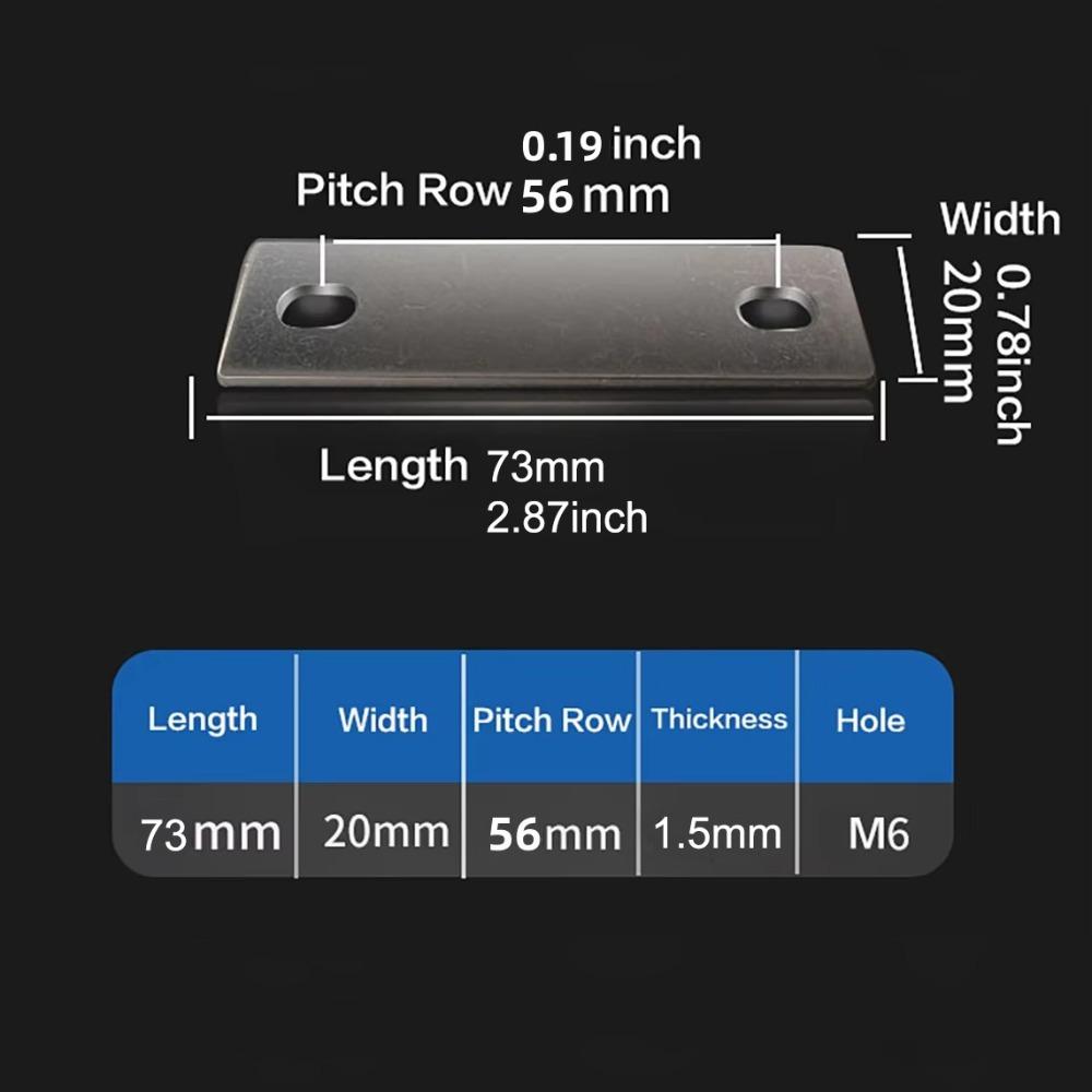 M6 Battery Busbar Flat Copper Busbar New Bus Bars Connector  Lifepo4 Cell Lithium