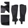 2pcs Half Chap Black Flexible Mesh Equestrian Half Chap for Children Horse Riding  